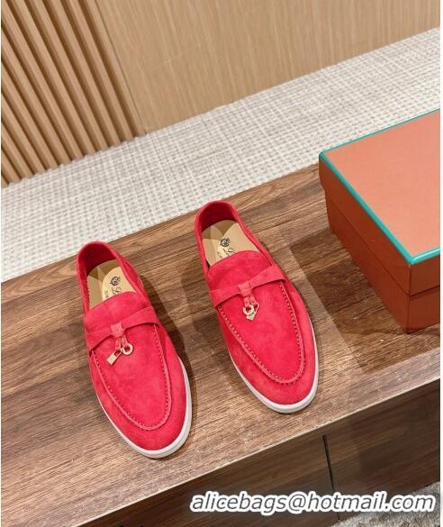 Chic LP Summer Charms Walk Loafers in Suede LP010901 Red 2024 Top