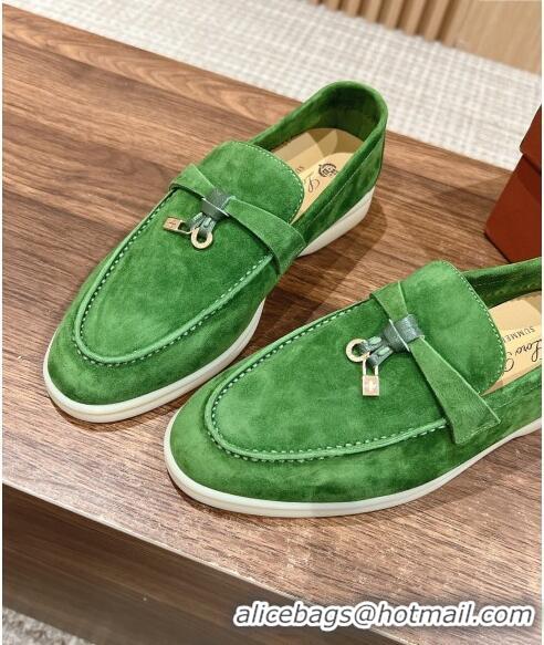 ​Trendy Design LP Summer Charms Walk Loafers in Suede LP010901 Bright Green 2024 Top