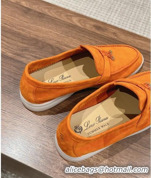 Fashion Discount LP Summer Charms Walk Loafers in Suede LP010901 Orange 2024 Top