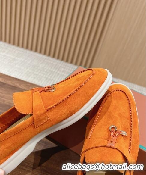 Fashion Discount LP Summer Charms Walk Loafers in Suede LP010901 Orange 2024 Top