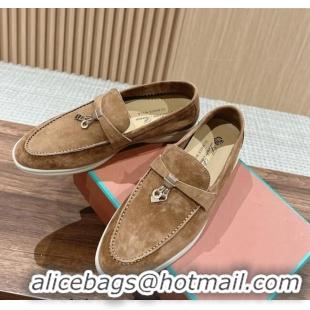 ​Cheapest LP Summer Charms Walk Loafers in Suede LP010901 Brown 2024 Top