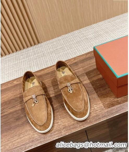 ​Cheapest LP Summer Charms Walk Loafers in Suede LP010901 Brown 2024 Top