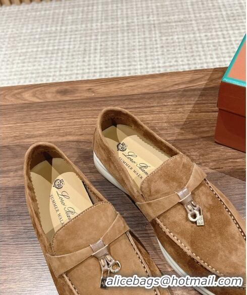 ​Cheapest LP Summer Charms Walk Loafers in Suede LP010901 Brown 2024 Top