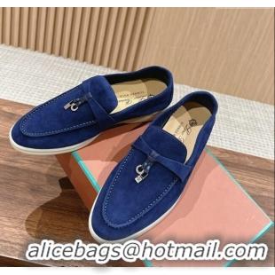 ​New Release Creation LP Summer Charms Walk Loafers in Suede LP010901 Royal Blue 2024 Top