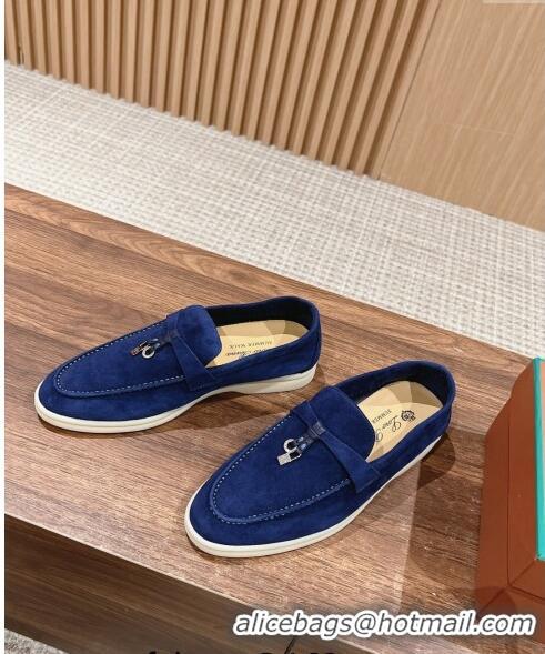 ​New Release Creation LP Summer Charms Walk Loafers in Suede LP010901 Royal Blue 2024 Top