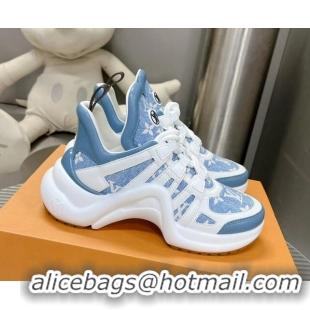 Unique Style Louis Vuitton Archlight Sneakers in Monogram Jacquemus Light Blue 608019