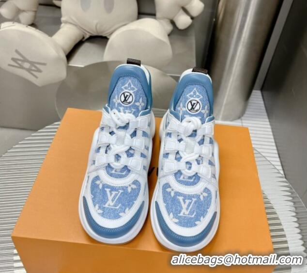 Unique Style Louis Vuitton Archlight Sneakers in Monogram Jacquemus Light Blue 608019