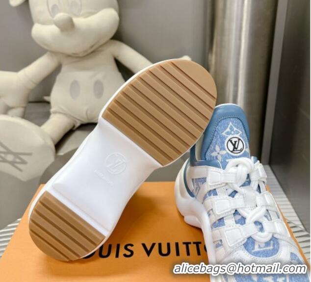 Unique Style Louis Vuitton Archlight Sneakers in Monogram Jacquemus Light Blue 608019