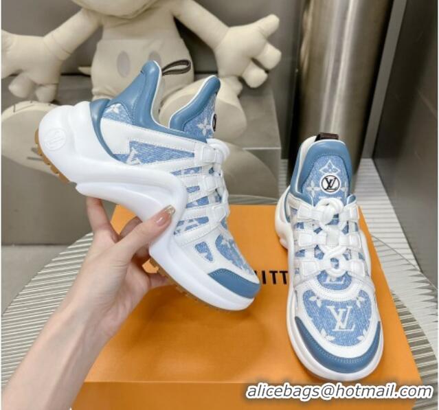 Unique Style Louis Vuitton Archlight Sneakers in Monogram Jacquemus Light Blue 608019