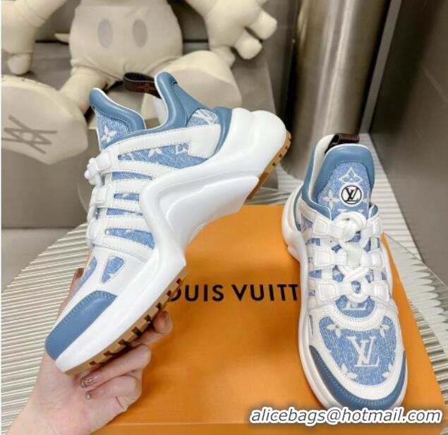 Unique Style Louis Vuitton Archlight Sneakers in Monogram Jacquemus Light Blue 608019