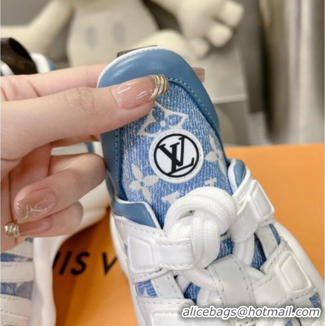 Unique Style Louis Vuitton Archlight Sneakers in Monogram Jacquemus Light Blue 608019