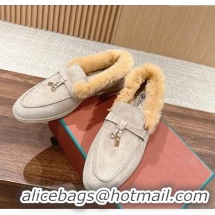 Shop Discount LP Summer Charms Walk Loafers with Fur 0129 Beige/Yellow 2024