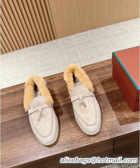 Shop Discount LP Summer Charms Walk Loafers with Fur 0129 Beige/Yellow 2024