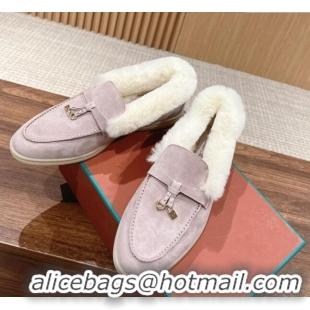 ​Promotional LP Summer Charms Walk Loafers with Fur 0129 Purple/White 2024