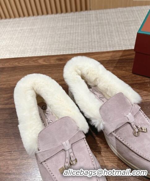 ​Promotional LP Summer Charms Walk Loafers with Fur 0129 Purple/White 2024