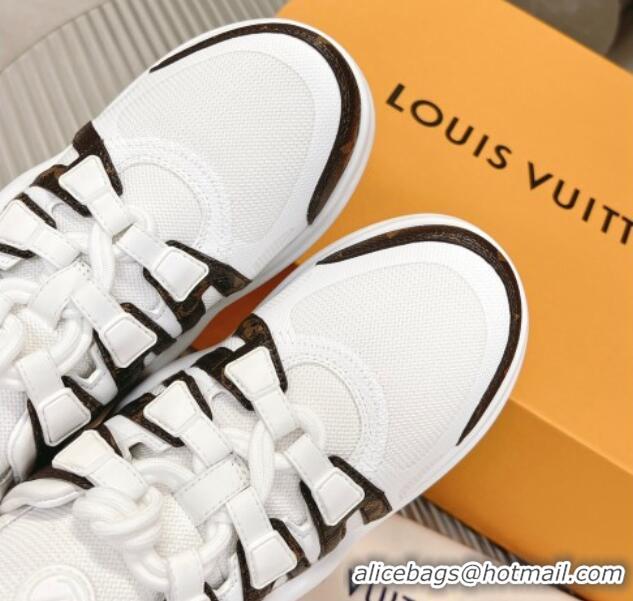 Good Quality Louis Vuitton Archlight Sneakers in Mesh and Monogram Canvas White 608028