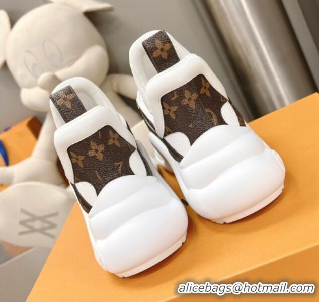 Good Quality Louis Vuitton Archlight Sneakers in Mesh and Monogram Canvas White 608028