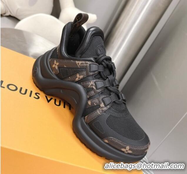 Pretty Style Louis Vuitton Archlight Sneakers in Mesh and Monogram Canvas Black 608029