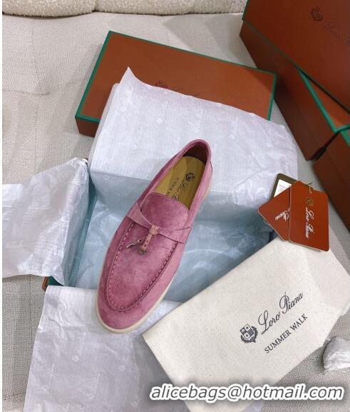 ​Unique Grade Loro Piana Suede Flat Loafers 050701 Purple 2024