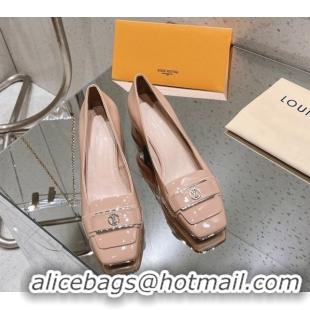 Best Price Louis Vuitton Moonlight Pumps 4.5cm in Patent Leather Light Pink 611004