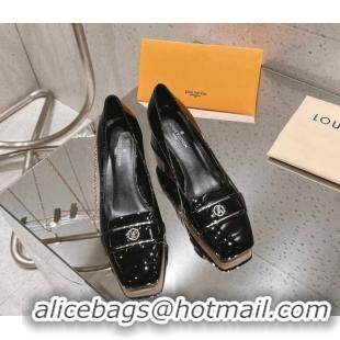 Trendy Design Louis Vuitton Moonlight Pumps 4.5cm in Patent Leather Black 611005