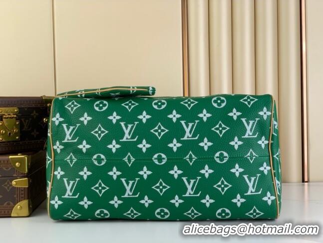 Traditional Specials Louis Vuitton RUNWAY Speedy P9 Bandouliere 40 Bag in Soft Calfskin M24417 Green 2024