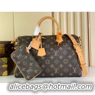 Top Quality Louis Vuitton RUNWAY Speedy P9 Bandouliere 40 Bag in Soft Calfskin M24422 Brown 2024