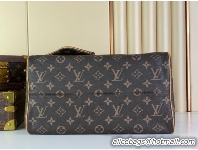 Top Quality Louis Vuitton RUNWAY Speedy P9 Bandouliere 40 Bag in Soft Calfskin M24422 Brown 2024