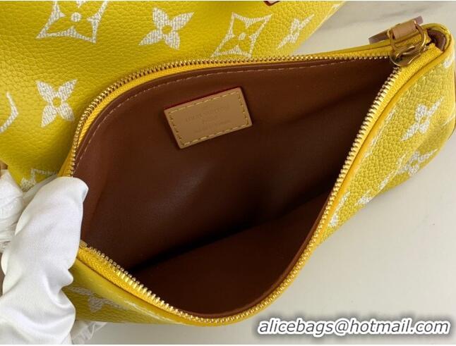 New Design Louis Vuitton RUNWAY Speedy P9 Bandouliere 40 Bag in Soft Calfskin M24419 Yellow 2024