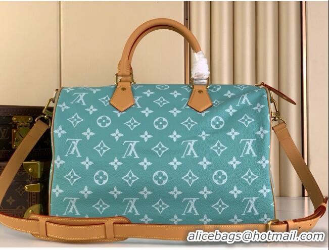 Buy Cheap Louis Vuitton RUNWAY Speedy P9 Bandouliere 40 Bag in Soft Calfskin M24419 Macaron Blue 2024 