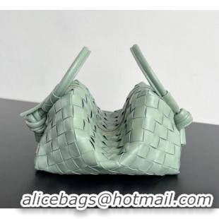 Promotional Bottega Veneta Small Loop Cross-Body Bag in Intrecciato Leather 796615 New sauge Green 2024