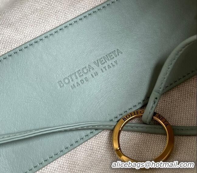 Promotional Bottega Veneta Small Loop Cross-Body Bag in Intrecciato Leather 796615 New sauge Green 2024