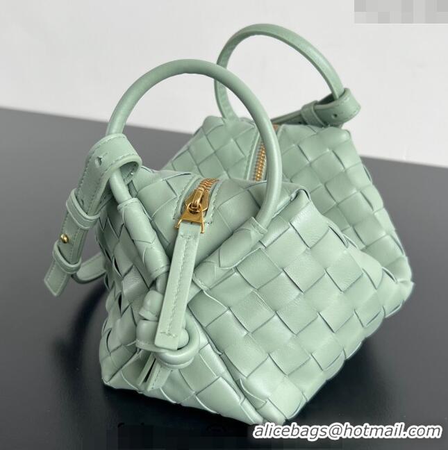 Promotional Bottega Veneta Small Loop Cross-Body Bag in Intrecciato Leather 796615 New sauge Green 2024