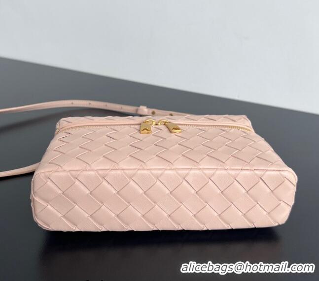 Good Looking Bottega Veneta Bang Bang Vanity Case in Intrecciato Leather 789109 Light Pink 2024