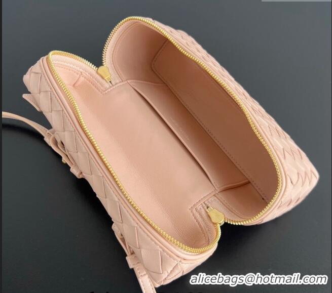 Good Looking Bottega Veneta Bang Bang Vanity Case in Intrecciato Leather 789109 Light Pink 2024