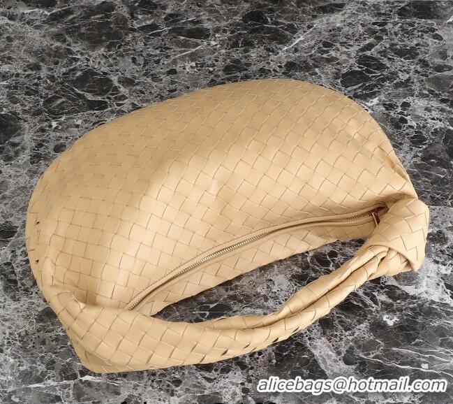 Market Sells Bottega Veneta Small Jodie Hobo bag in Intrecciato Leather 600261 Apricot 2024