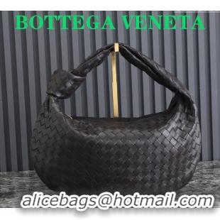 Buy Classic Bottega Veneta Small Jodie Hobo bag in Intrecciato Leather 600261 Dark Brown 2024