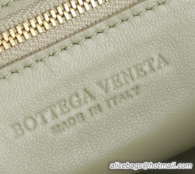 Luxury Cheap Bottega Veneta Small Jodie Hobo bag in Intrecciato Leather 600261 Travertine Green 2024