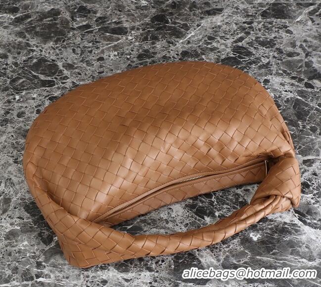 New Release Creation Bottega Veneta Small Jodie Hobo bag in Intrecciato Leather 600261 Wood Brown 2024