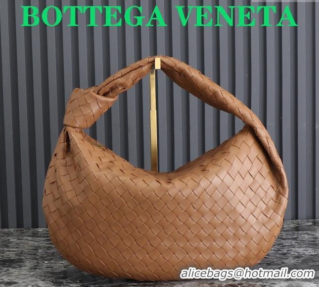 New Release Creation Bottega Veneta Small Jodie Hobo bag in Intrecciato Leather 600261 Wood Brown 2024