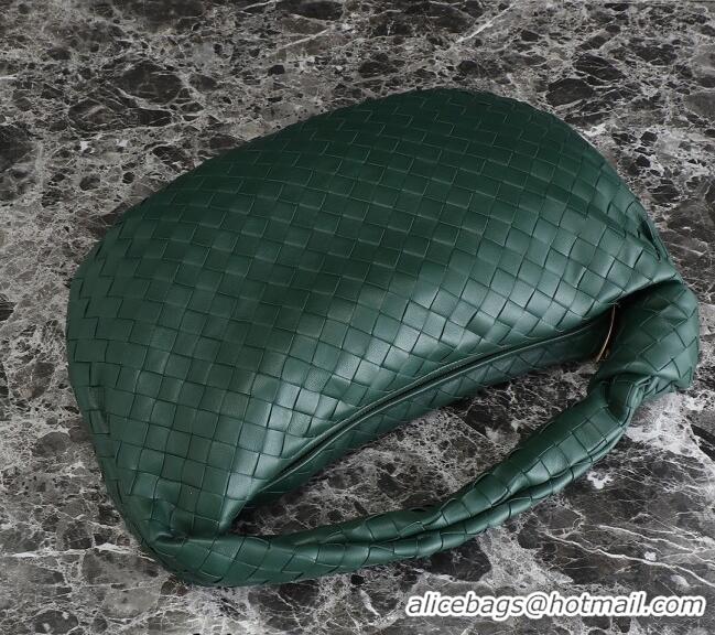 Most Popular Bottega Veneta Small Jodie Hobo bag in Intrecciato Leather 600261 Raintree Green 2024