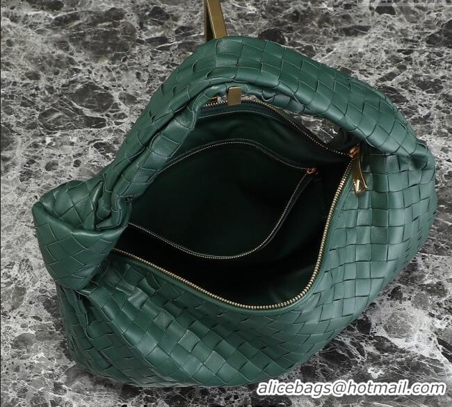 Most Popular Bottega Veneta Small Jodie Hobo bag in Intrecciato Leather 600261 Raintree Green 2024