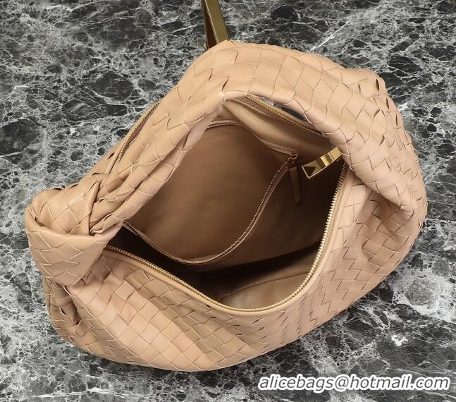 Well Crafted Bottega Veneta Small Jodie Hobo bag in Intrecciato Leather 600261 Nude 2024