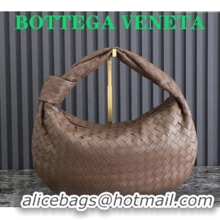 Luxurious Bottega Veneta Small Jodie Hobo bag in Intrecciato Leather 600261 Khaki 2024