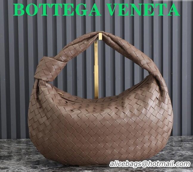 Luxurious Bottega Veneta Small Jodie Hobo bag in Intrecciato Leather 600261 Khaki 2024