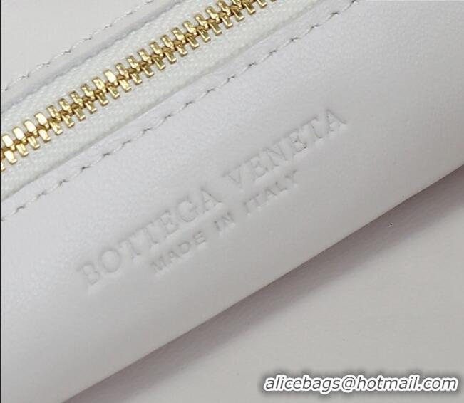 Grade Quality Bottega Veneta Small Jodie Hobo bag in Intrecciato Leather 600261 White 2024