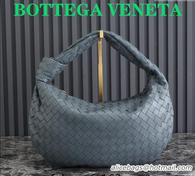 New Fashion Bottega Veneta Small Jodie Hobo bag in Intrecciato Leather 600261 Grey 2024