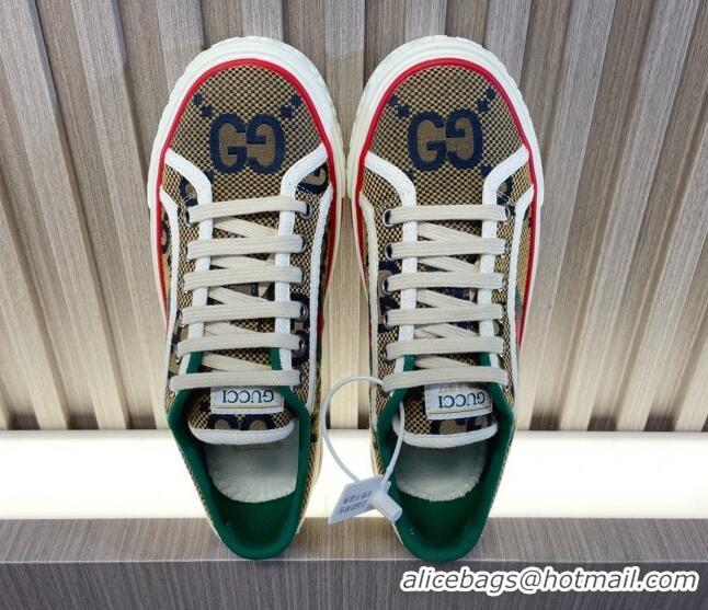 Purchase Gucci Tennis 1977 Maxi GG Canvas Low-top Sneakers Camel 605009