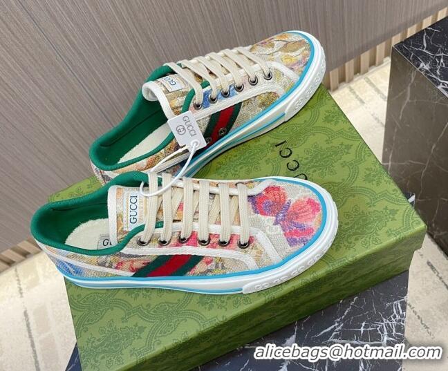 Super Quality Gucci Tennis 1977 Butterfly GG Canvas Low-top Sneakers 05011