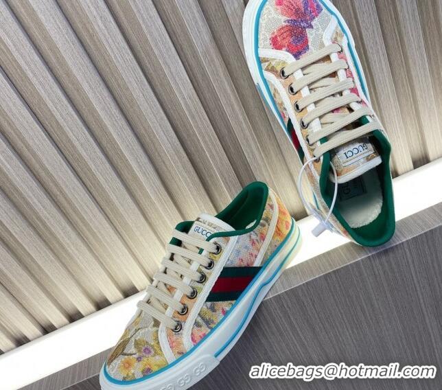 Super Quality Gucci Tennis 1977 Butterfly GG Canvas Low-top Sneakers 05011